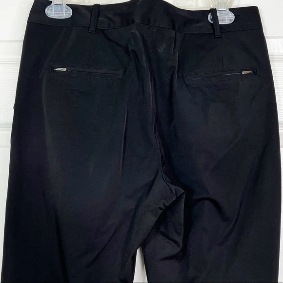 Jil Sander $795 Pleat Cuff Black All Season Casual Dress Pant Trousers Womens 36 - Picture 5 of 13